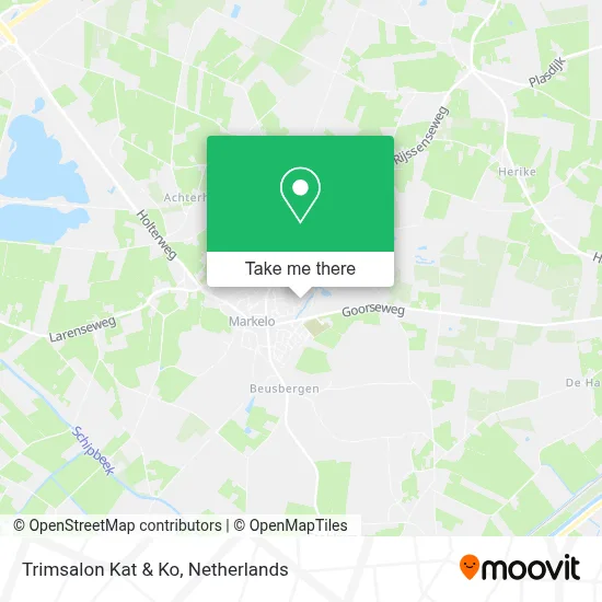 Trimsalon Kat & Ko map