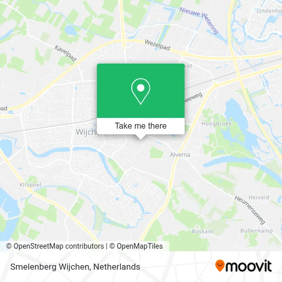 Smelenberg Wijchen map