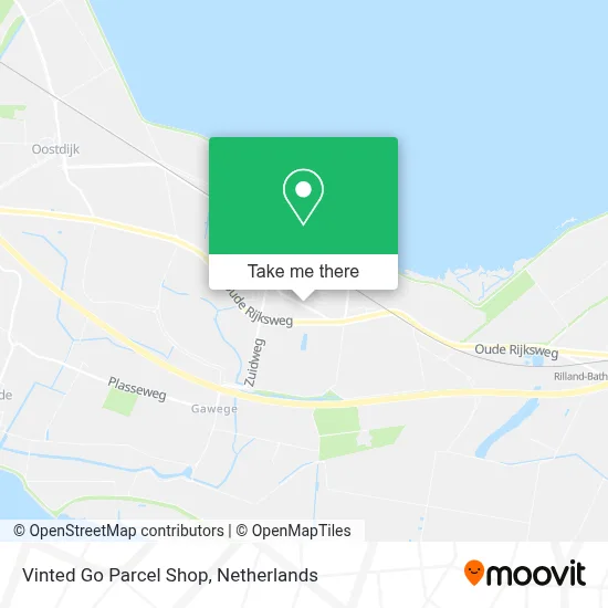 Vinted Go Parcel Shop map