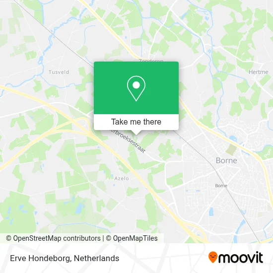 Erve Hondeborg map