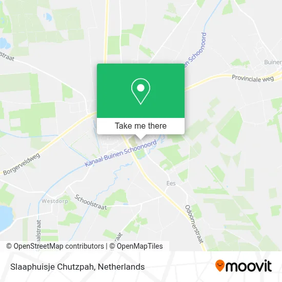Slaaphuisje Chutzpah map