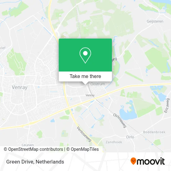 Green Drive map