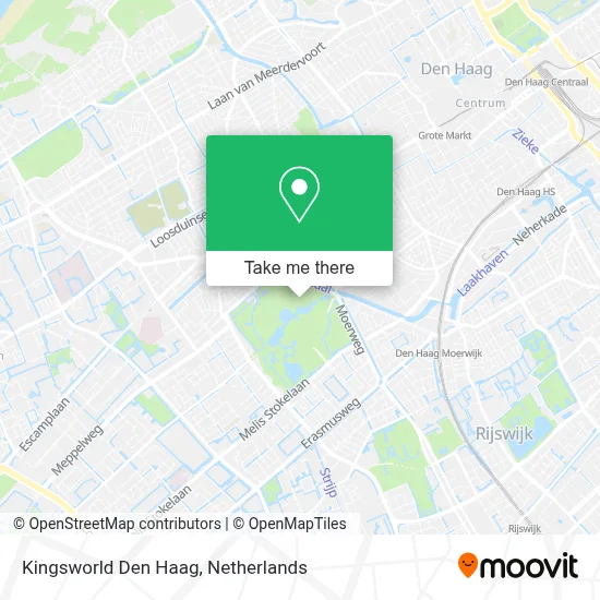 Kingsworld Den Haag map