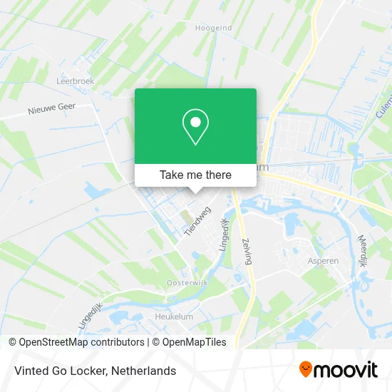 Vinted Go Locker map