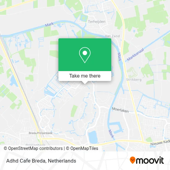 Adhd Cafe Breda map
