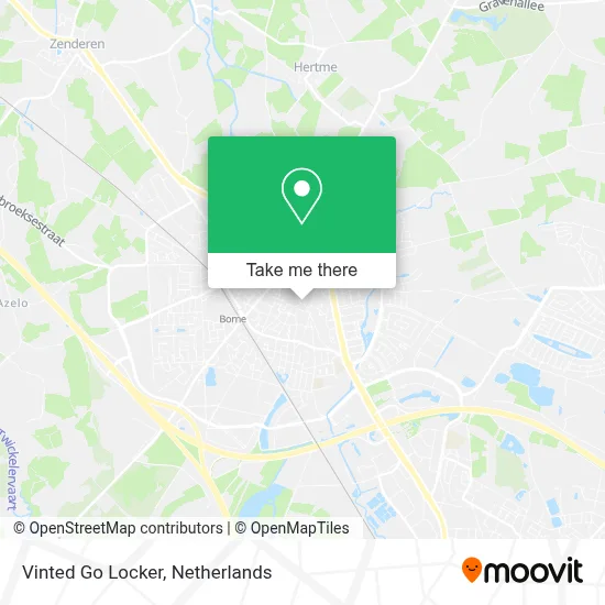 Vinted Go Locker map