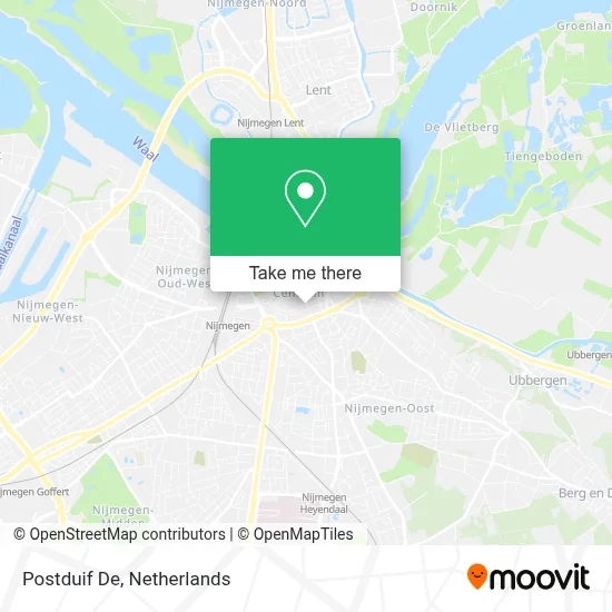 Postduif De map