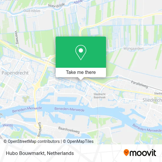 Hubo Bouwmarkt map