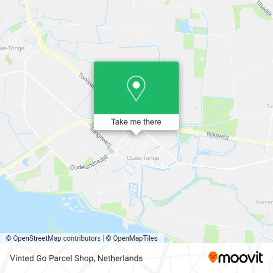 Vinted Go Parcel Shop map