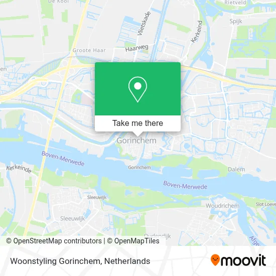 Woonstyling Gorinchem map