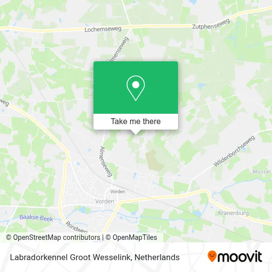 Labradorkennel Groot Wesselink map