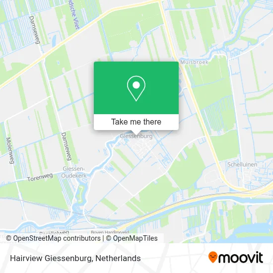Hairview Giessenburg map