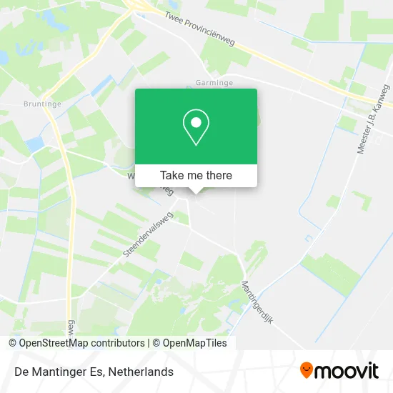 De Mantinger Es map