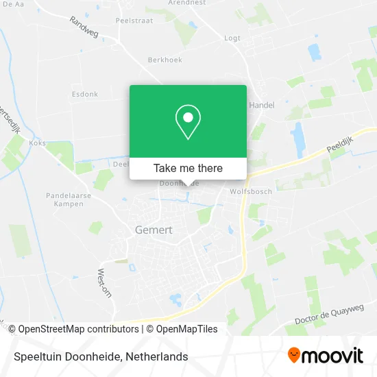 Speeltuin Doonheide map