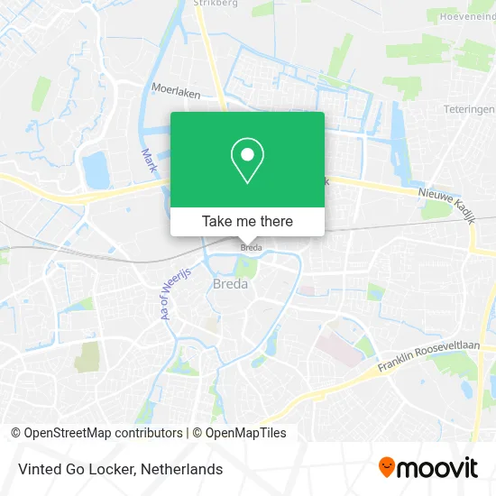 Vinted Go Locker map