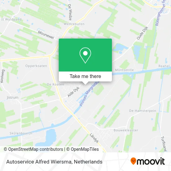 Autoservice Alfred Wiersma map