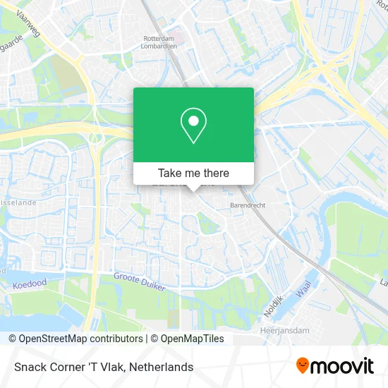 Snack Corner 'T Vlak map