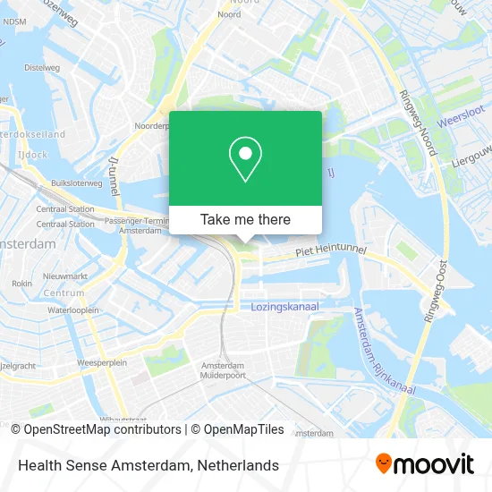 Health Sense Amsterdam map