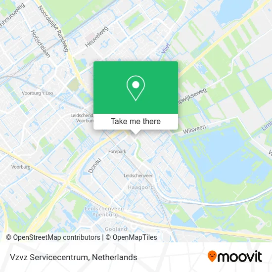 Vzvz Servicecentrum map