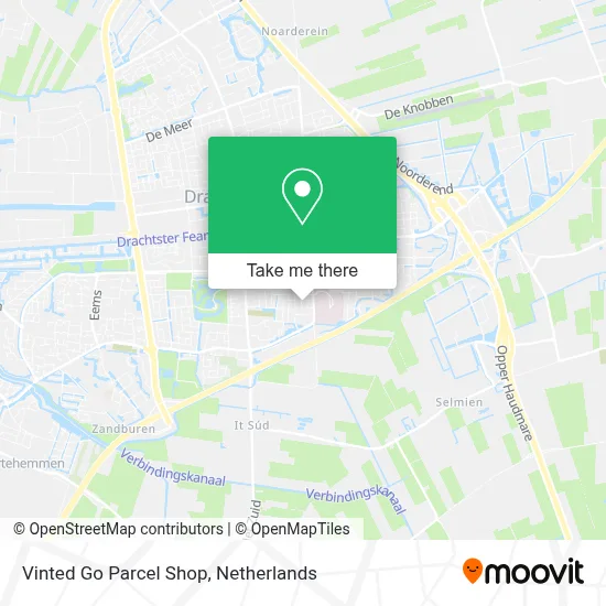 Vinted Go Parcel Shop map