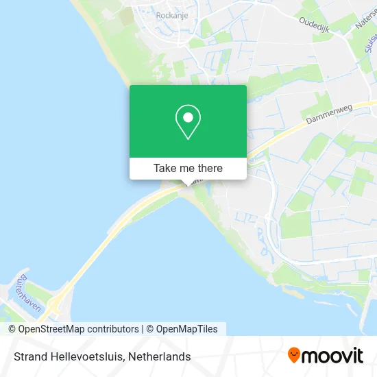 Strand Hellevoetsluis map