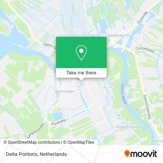 Delta Pontons map