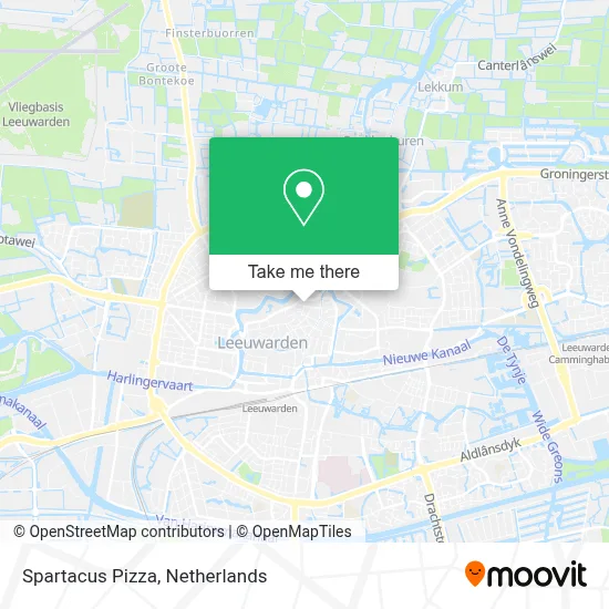Spartacus Pizza map