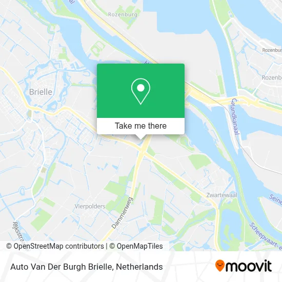 Auto Van Der Burgh Brielle map
