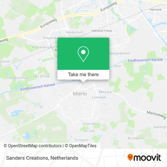 Sanders Creations map