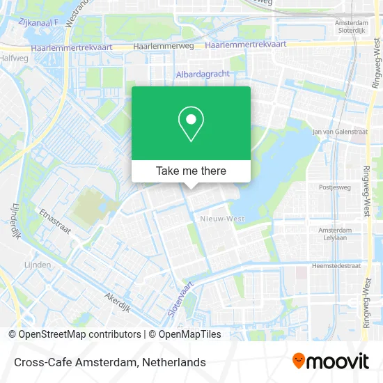 Cross-Cafe Amsterdam map
