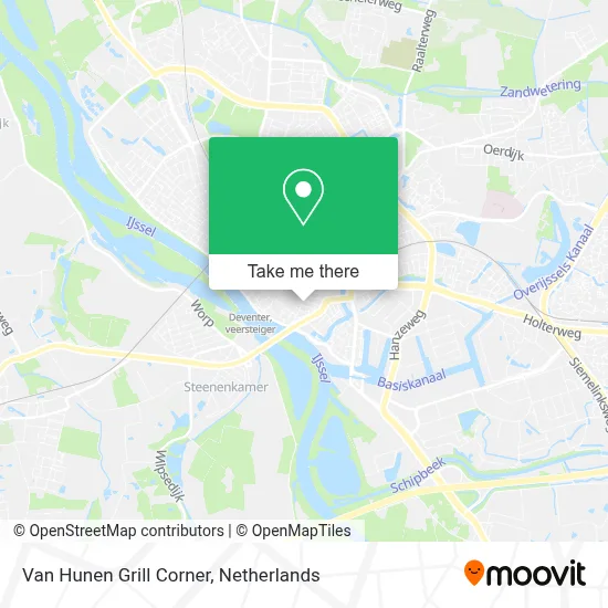 Van Hunen Grill Corner map