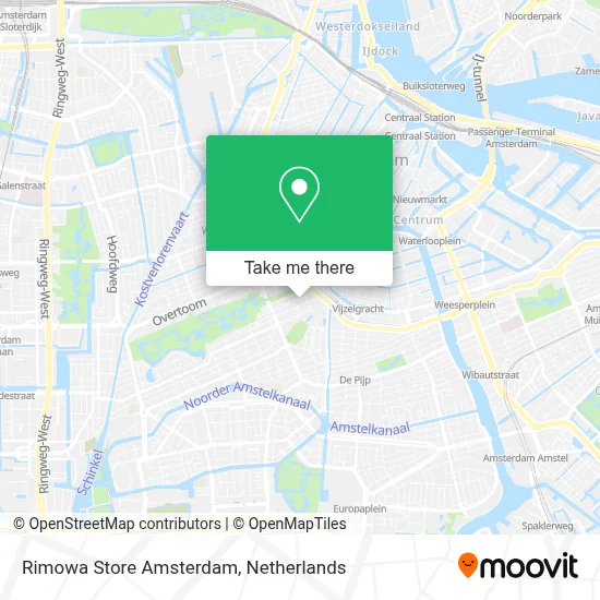 Rimowa Store Amsterdam map