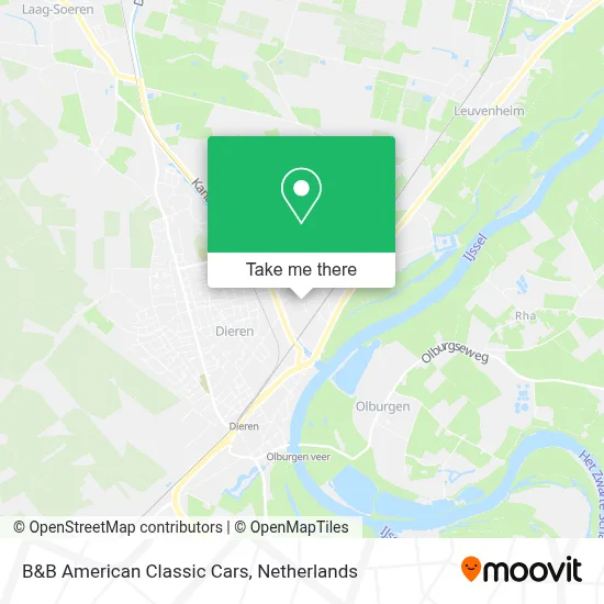 B&B American Classic Cars map