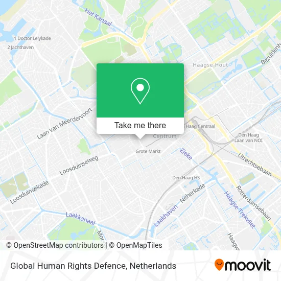 Global Human Rights Defence map