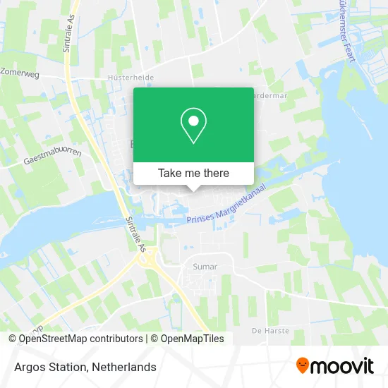 Argos Station map