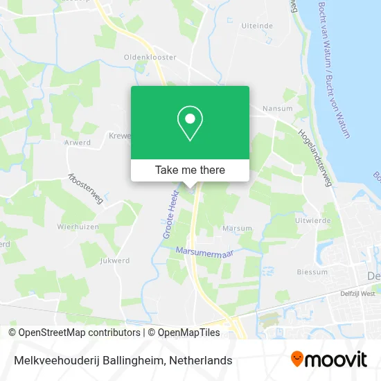Melkveehouderij Ballingheim map