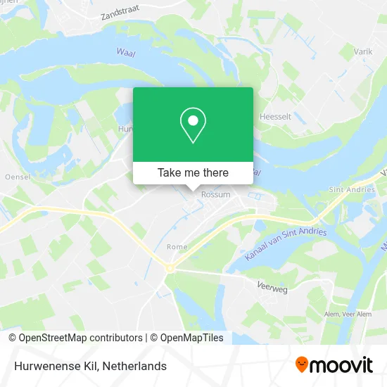 Hurwenense Kil map