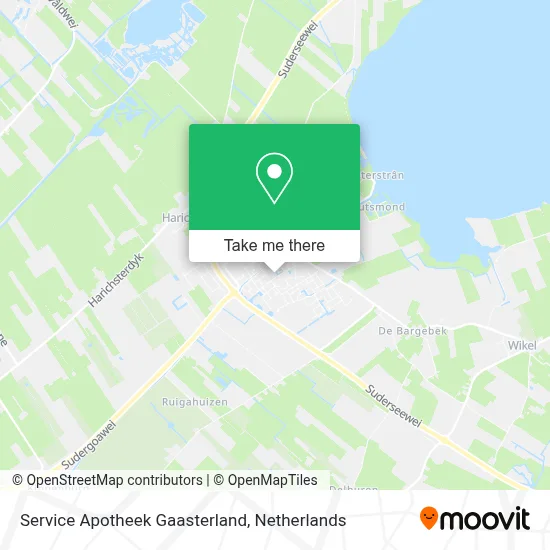 Service Apotheek Gaasterland map