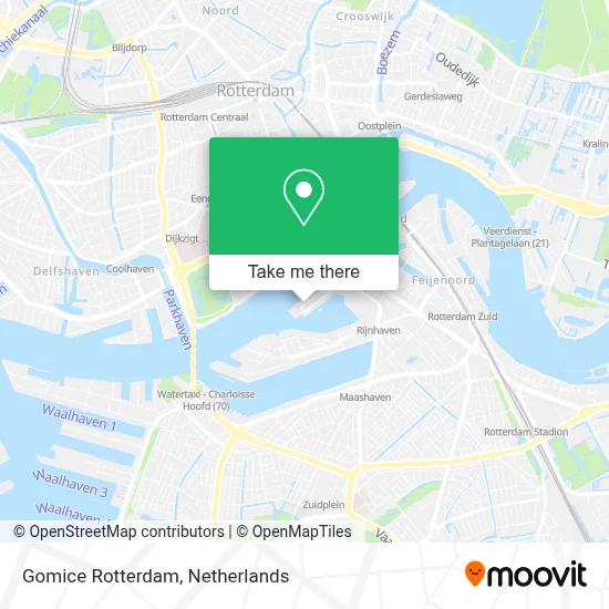 Gomice Rotterdam map