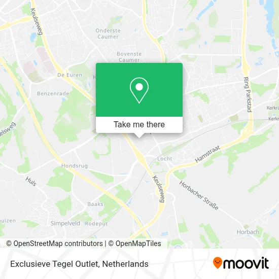 Exclusieve Tegel Outlet map