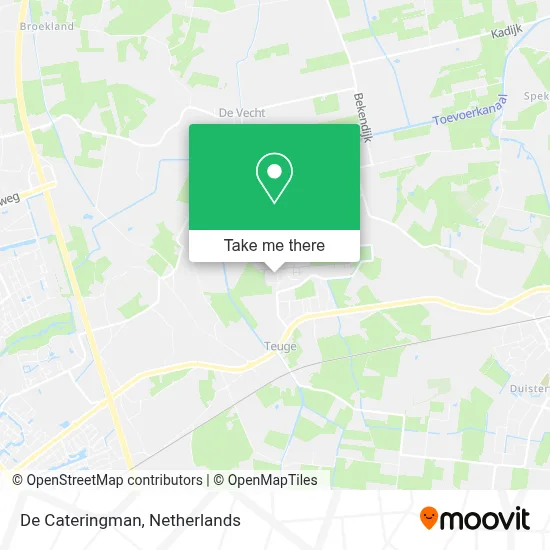 De Cateringman map