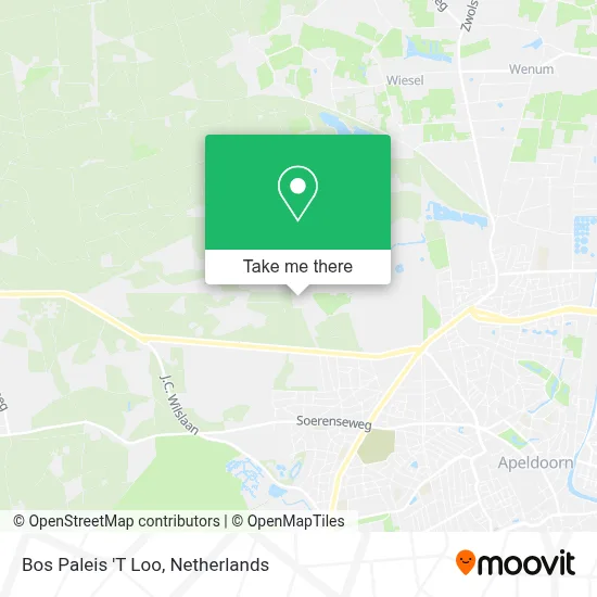 Bos Paleis 'T Loo map