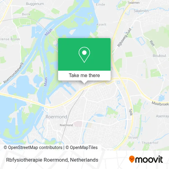 Rbfysiotherapie Roermond map