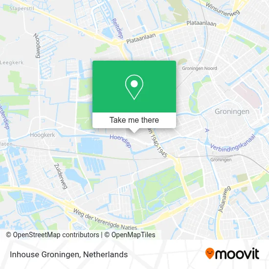 Inhouse Groningen Karte