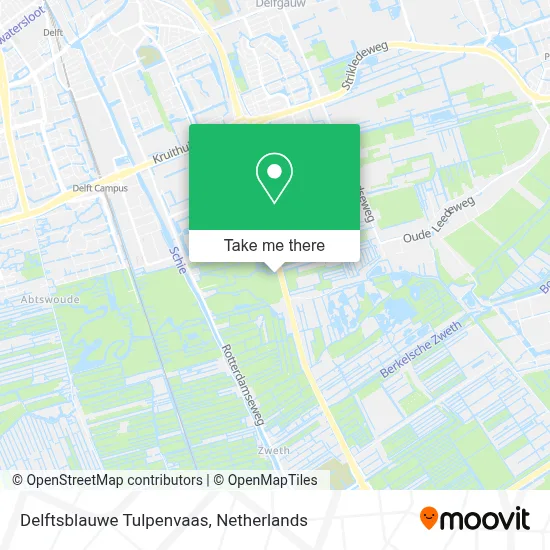 Delftsblauwe Tulpenvaas map