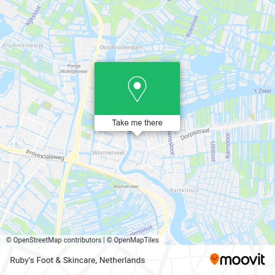 Ruby's Foot & Skincare map