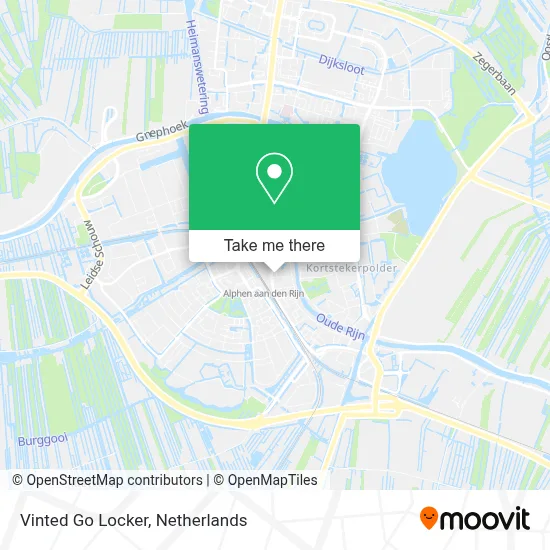 Vinted Go Locker map