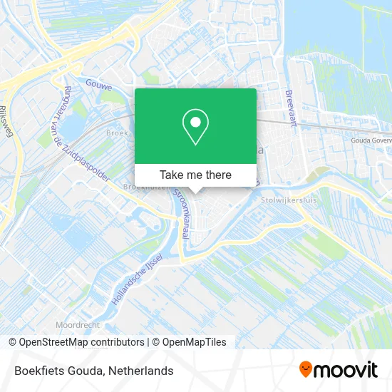 Boekfiets Gouda map