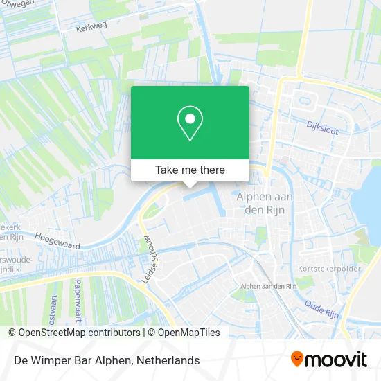 De Wimper Bar Alphen map