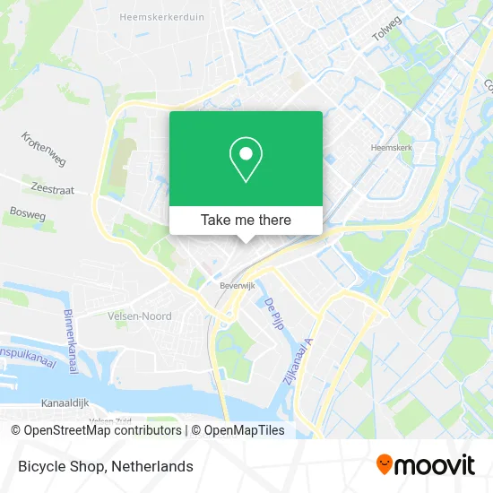 Fietsenwinkel map
